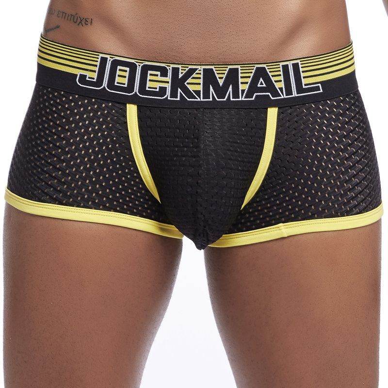 Men Underwear Boxer Breathable Mesh boxe - Mubimart