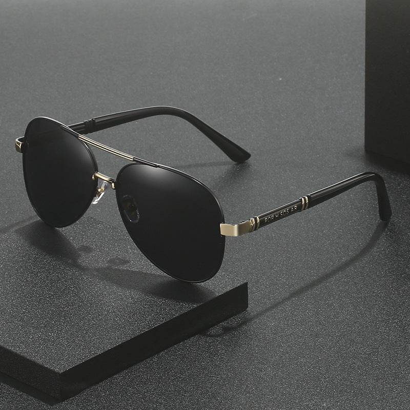 Polarized Sunglasses Photosensitive Color Changing Men's Sunglasses - Mubimart