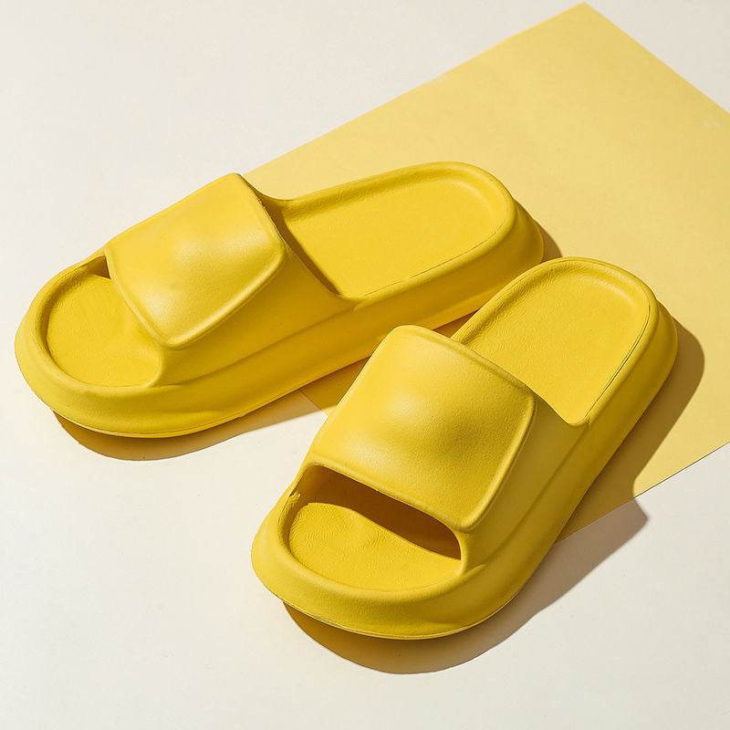 Unisex Thick Bottom Slipper Summer Home Use For Women And Men Comfortable And Lightweight Shower Slippers - Mubimart