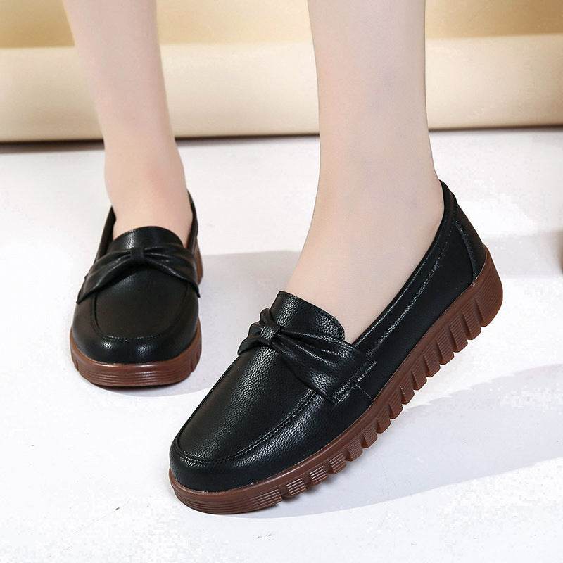 Women's Soft Bottom Soft Surface Comfort And Casual Flat Shoes - Mubimart