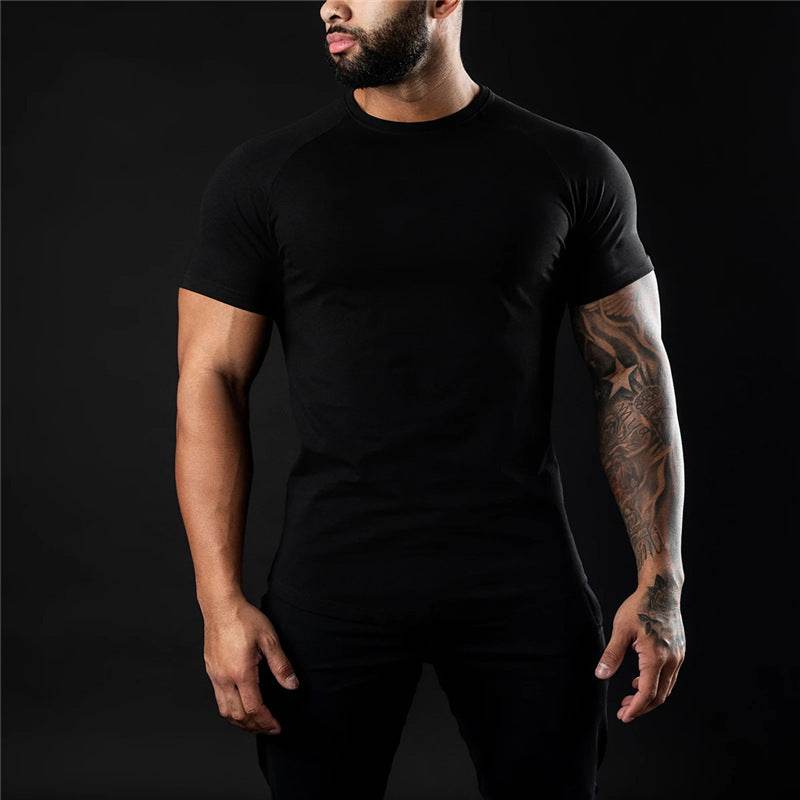 Sports Short-sleeved Quick-drying T-shirt Men's Casual Workout Top - Mubimart