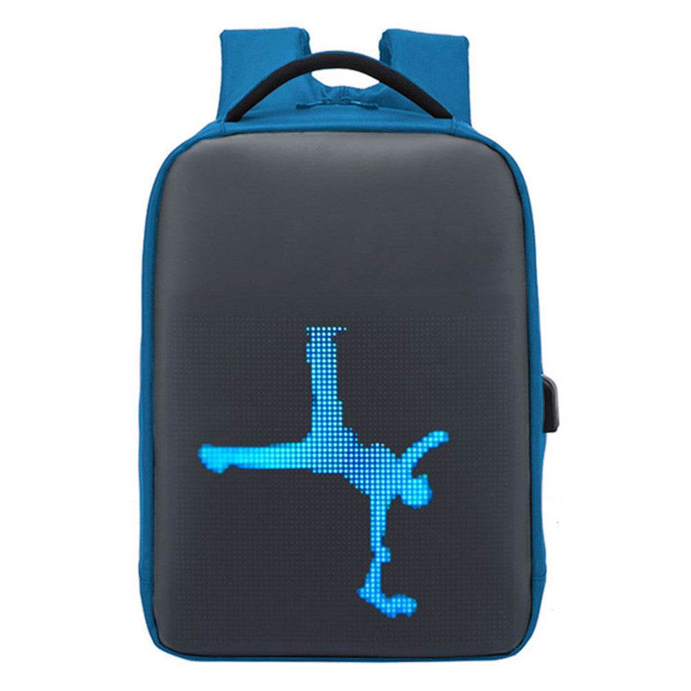 Waterproof LED Display Backpack Dynamic Duffel Bag - Mubimart