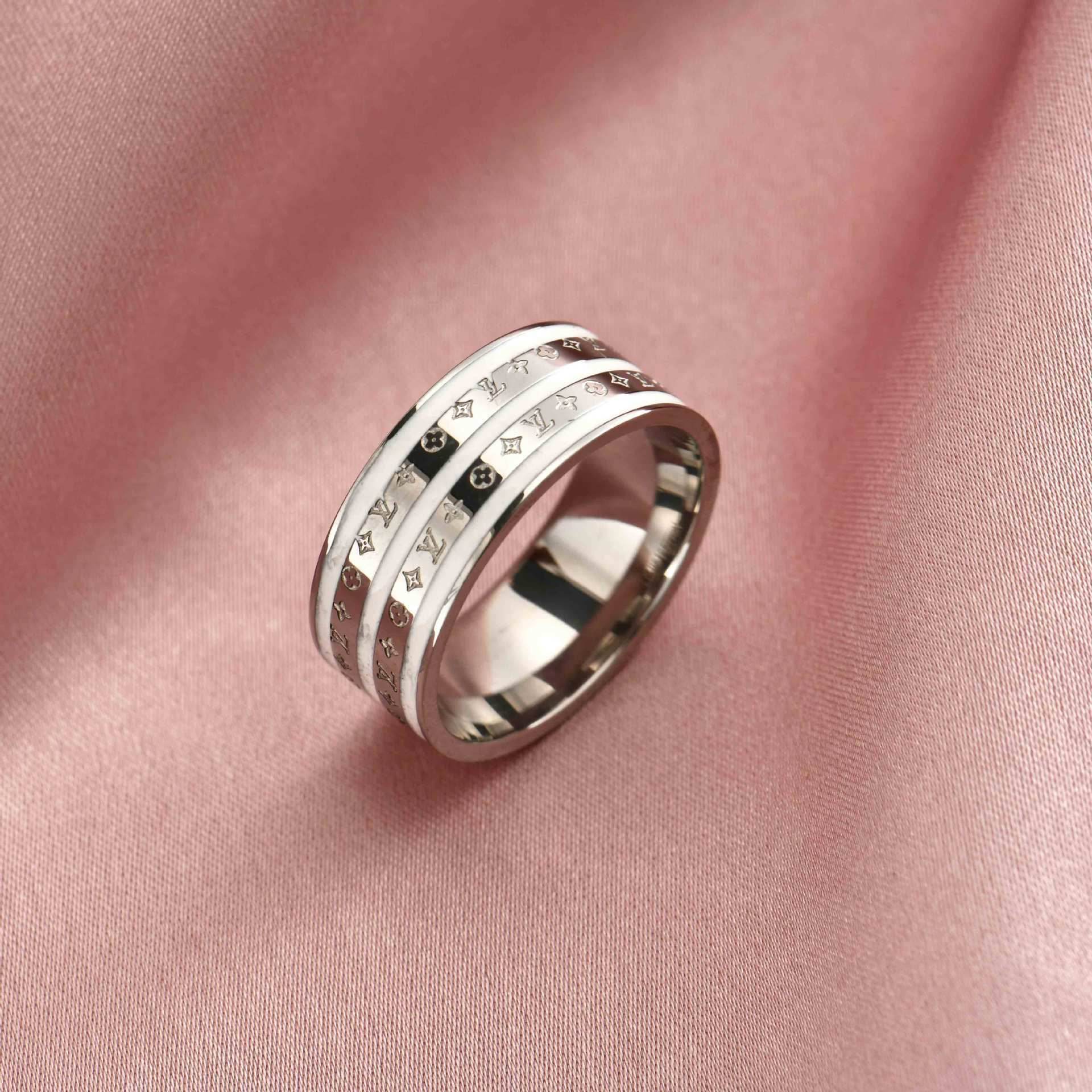 Titanium Steel Ring Men And Women Couple Jewelry - Mubimart