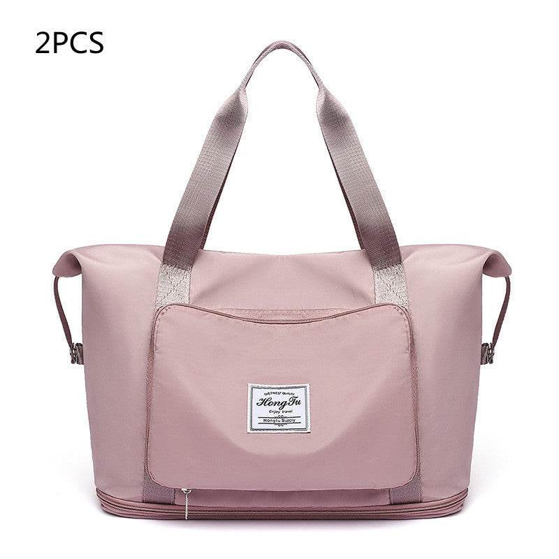 Foldable Large Capacity Women Gym Bags Shoulder Bag Women Training Travel Handle Handbag Yoga Sport Crossbody Tote Bag Women - Mubimart