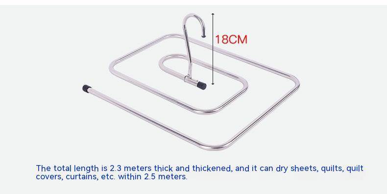 Stainless Steel Spiral Multi-functional Windproof Rotating Clothes Hanger - Mubimart