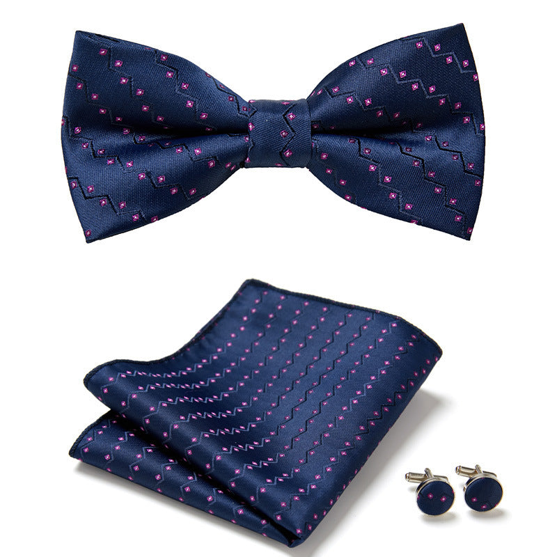 Three Piece Set Of Stylish Bow Ties