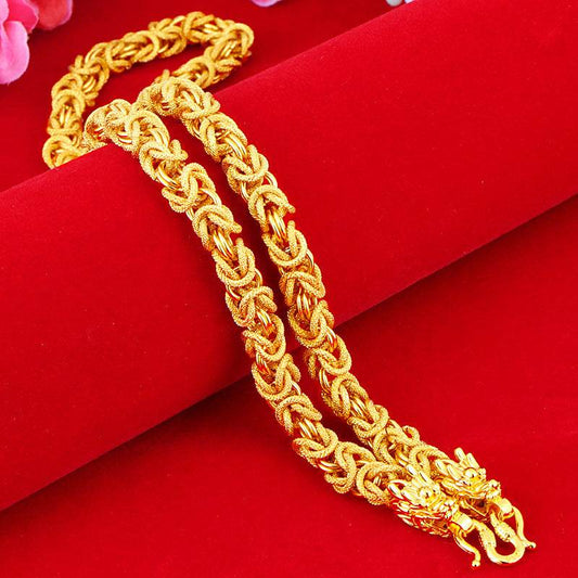 Mens Fashion Fabric Tap Necklace Bracelet - Mubimart