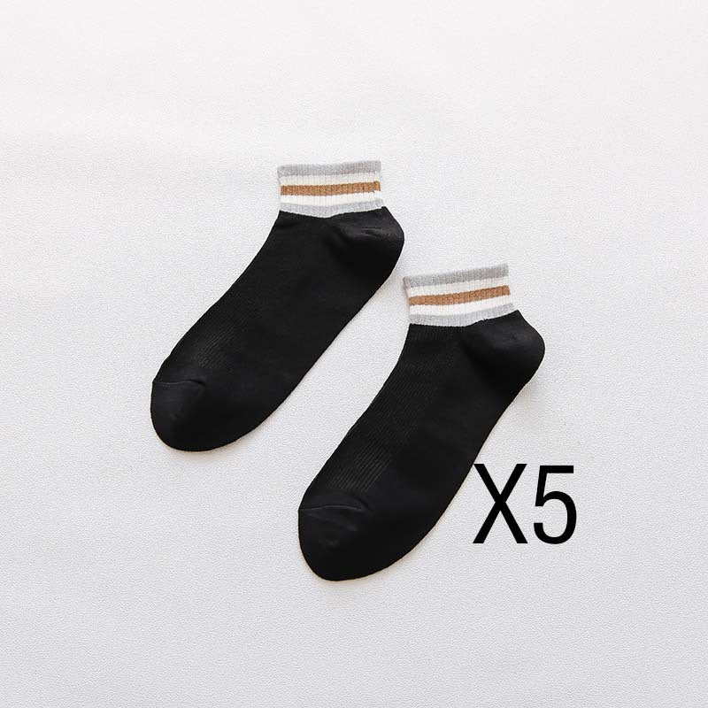 Men's Cotton Casual Breathable Low Top Socks - Mubimart -  