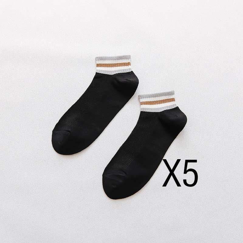 Men's Cotton Casual Breathable Low Top Socks - Mubimart