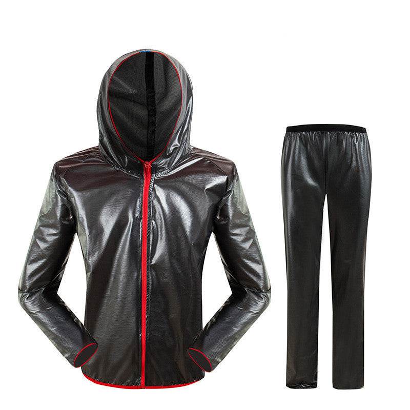 Split Raincoat Rain Gear Waterproof Riding Reflective Adult Raincoat Suit - Mubimart