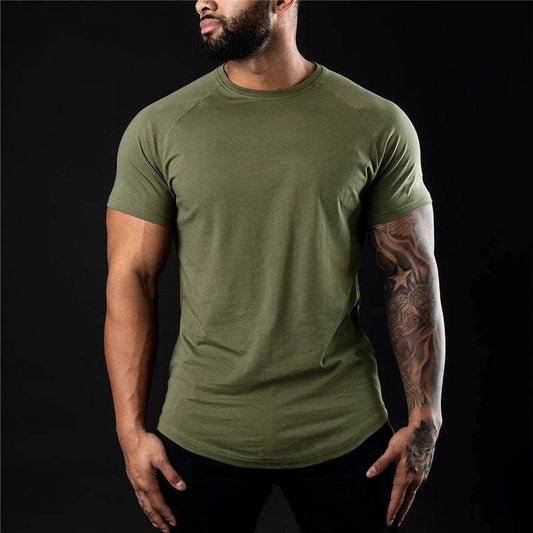 Sports Short-sleeved Quick-drying T-shirt Men's Casual Workout Top - Mubimart