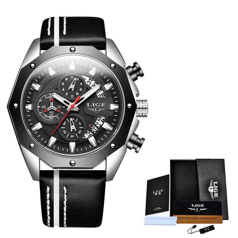 Fashion Mens Watches Top Brand Luxury Silicone Sport Watch Men Quartz Date Clock Waterproof Wristwatch Chronograph - Mubimart