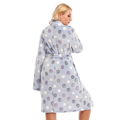 Warm Nightgown Thickened Double Sided Flannel Plus Size - Mubimart -  