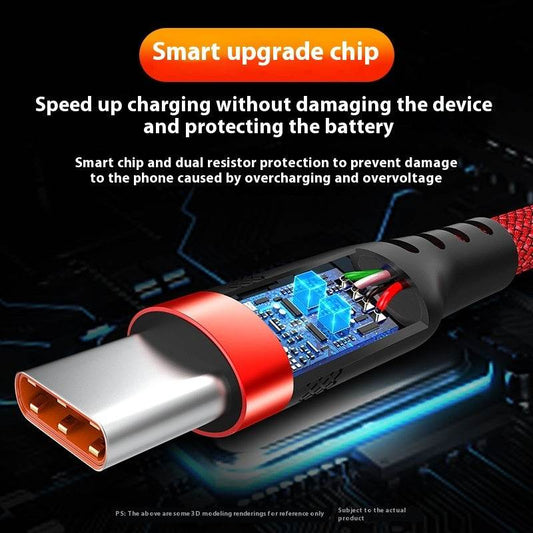 Lengthened Typec Data Cable Mobile Phone Charging Cable - Mubimart