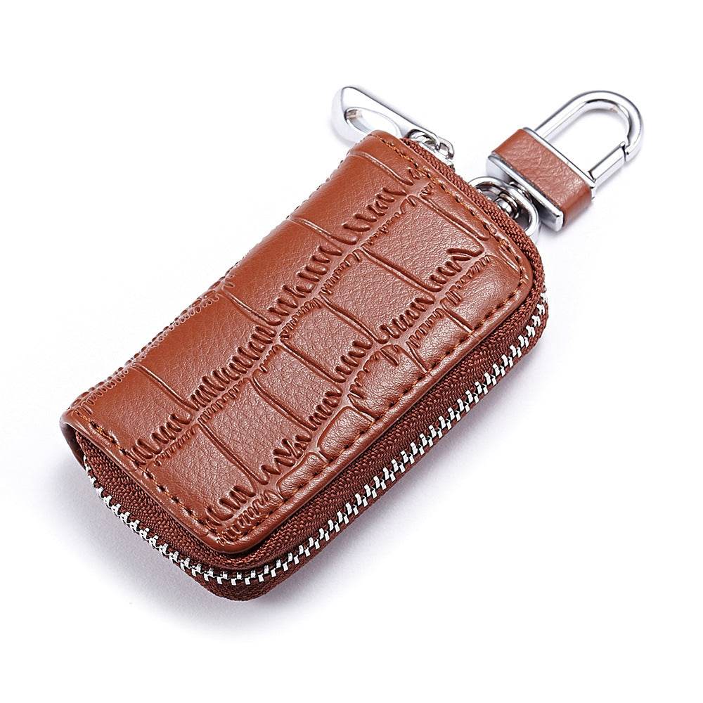 Mens High End Cowhide Car Key Bag - Mubimart