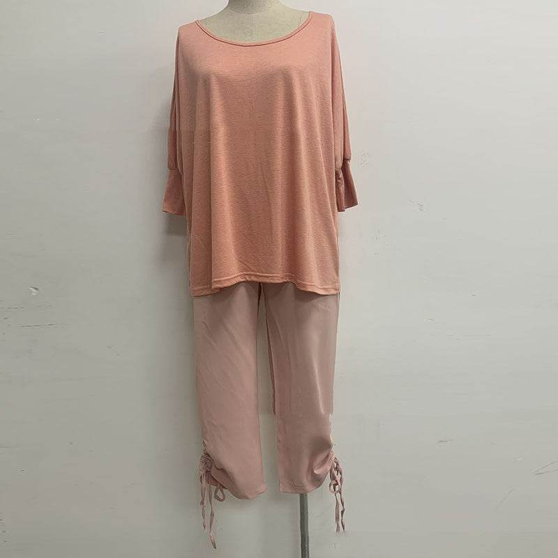 Top Capris Casual Suit For Women - Mubimart