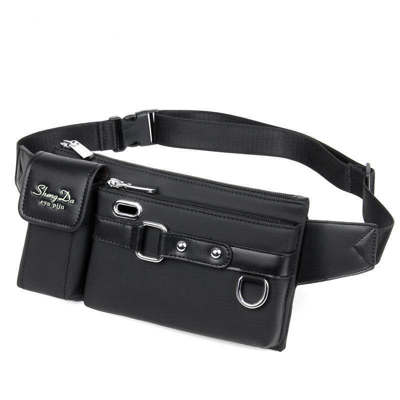 Mens Lightweight Oxford Cloth Cell Phone Messenger Bag - Mubimart