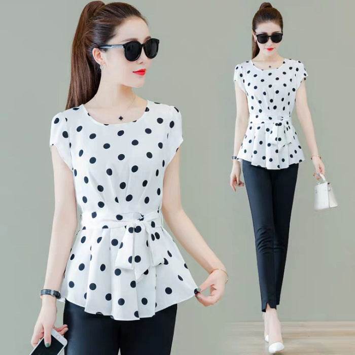 Women Casual Summer Style Chiffon Blouses Shirts - Mubimart