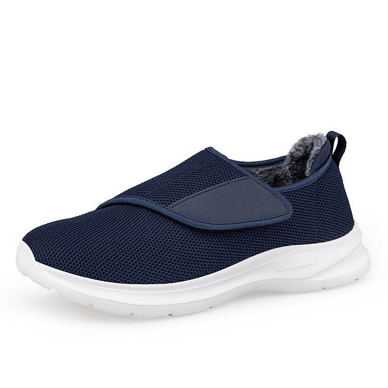Winter Fleece-lined Casual Sneaker Men And Women Insulated Cotton-padded Shoes - Mubimart