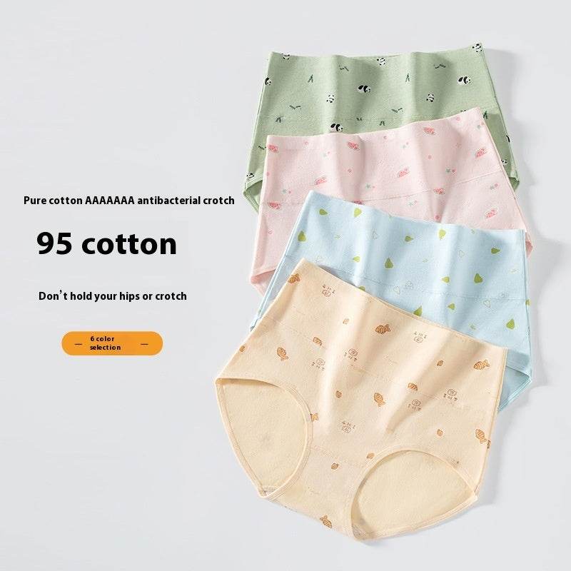 7A Antibacterial High Waist Belly Shaping Panties Cotton Hip Lifting - Mubimart