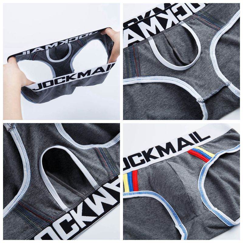 Men Underwear Briefs U Convex Big Pouch Jockstrap - Mubimart
