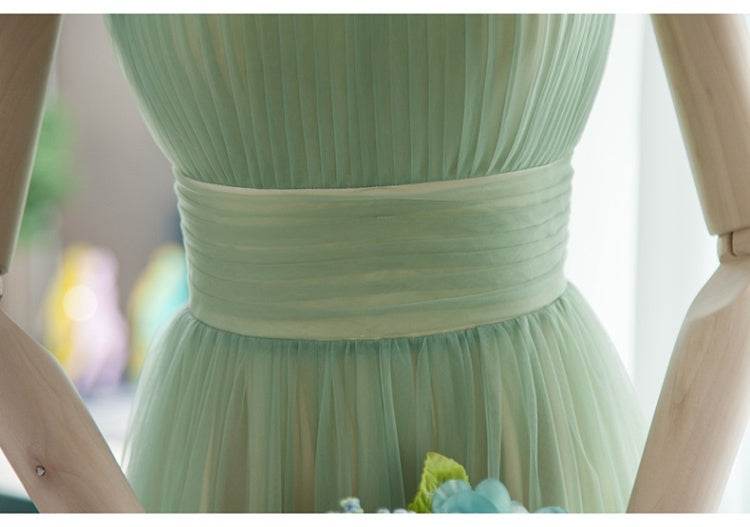 Green Ladies Holiday Slip Dress - Mubimart