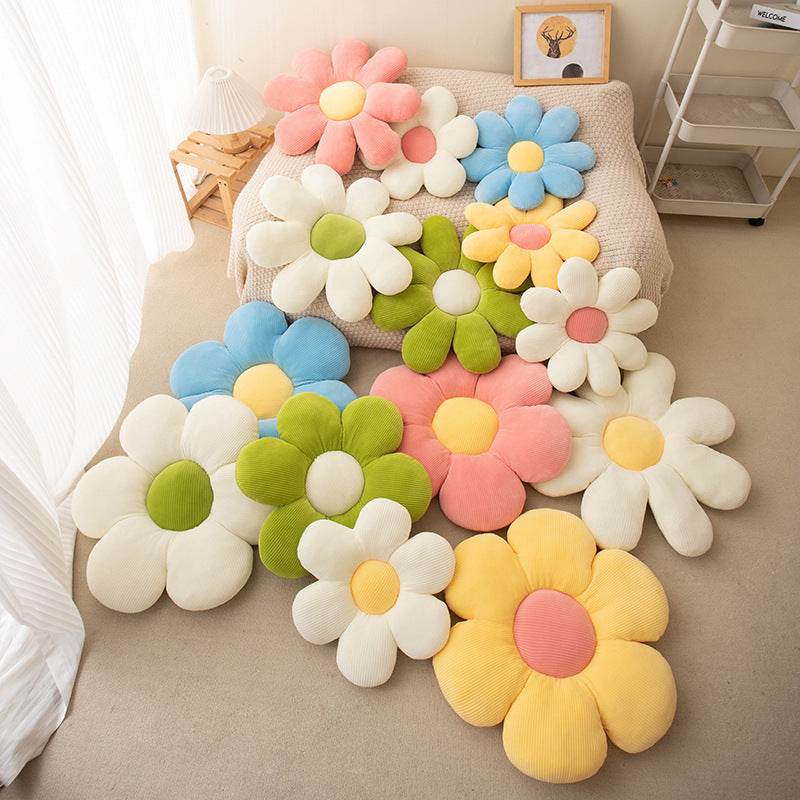 Sioloc Flower Pillow, 19.6inch, Flower Shaped Throw Pillow Butt Cushion Flower Floor Pillow,Seating Cushion,Cute Room Decor & Plush Pillow For Bedroom Sofa Chair - Mubimart