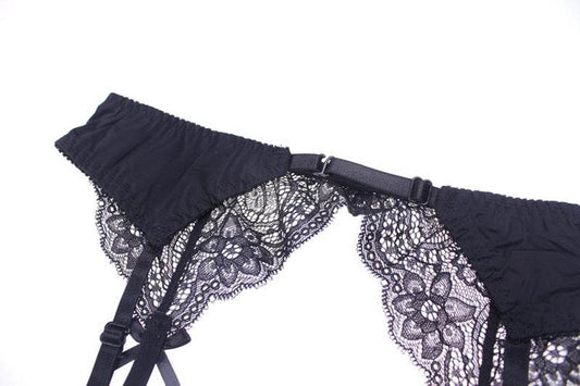 Ribbon Garter Belt Adjustable Size Accessories - Mubimart