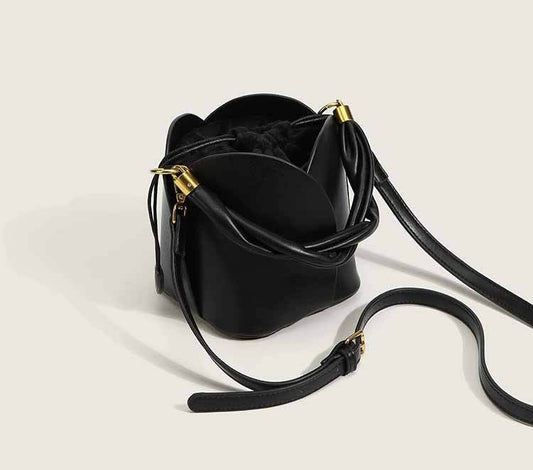 Style Fashion Women Bag In Handbags Genuine Leather Tote Sling Shoulder Ladies Handbag Luxury Flowers Design Bucket Bags - Mubimart