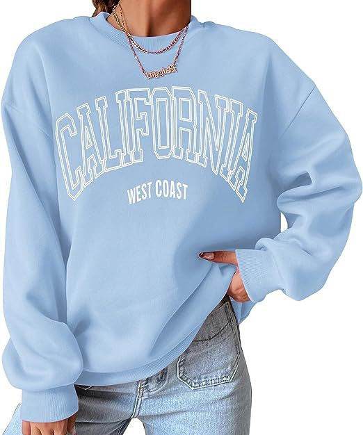 Women's Plus Size Round Neck Print Sweatshirt - Mubimart