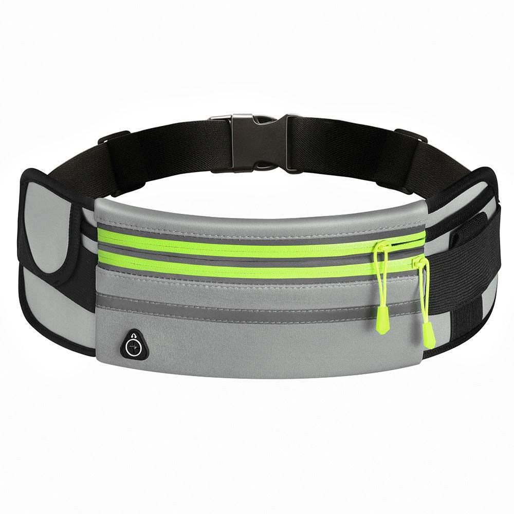 Double Zippers Waist Bags Waterproof Sports Running Fanny Pack - Mubimart