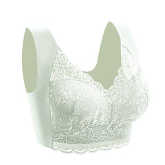 Women's Plus Size Lace Seamless Bra - Mubimart -  