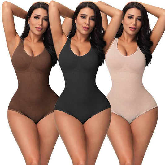 Plus Size Stretch Body Shaper Pants High Waist Lightweight Abdominal - Mubimart