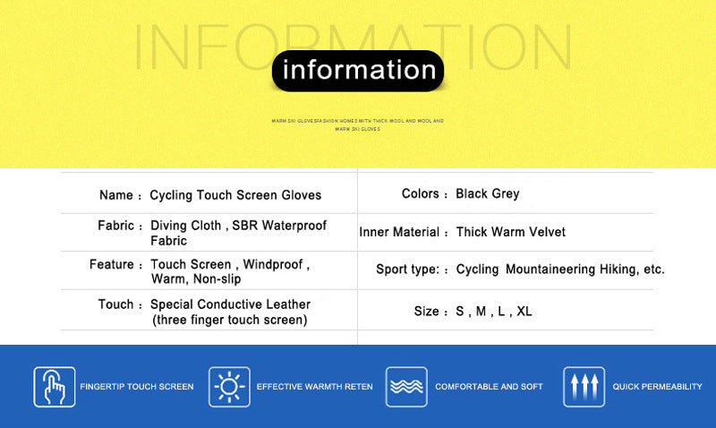 X-TIGER Winter-Touchscreen-Handschuhe, Vollfinger-Reißverschluss, Touchscreen, für Männer und Frauen, winddicht, warm, Radfahren, Sport, Fleece, Bergsteigen