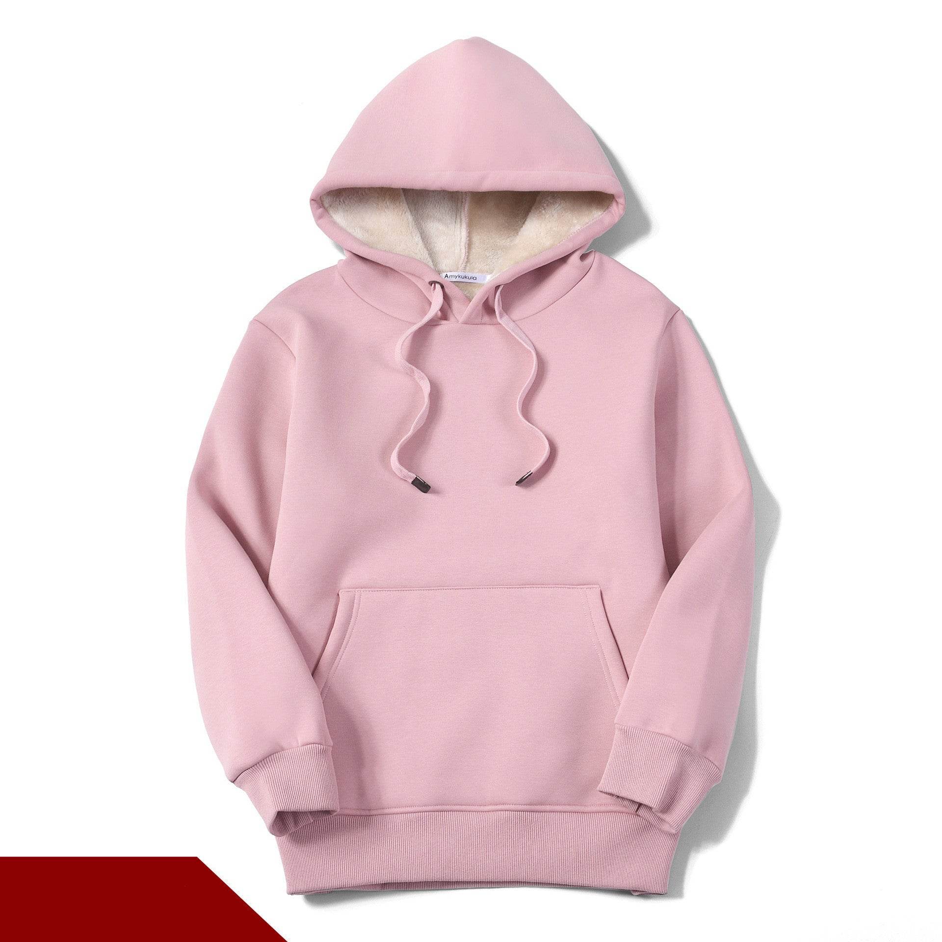 Ladies Fleece Winter Jacket Thick Plus Size Pullover Top - Mubimart