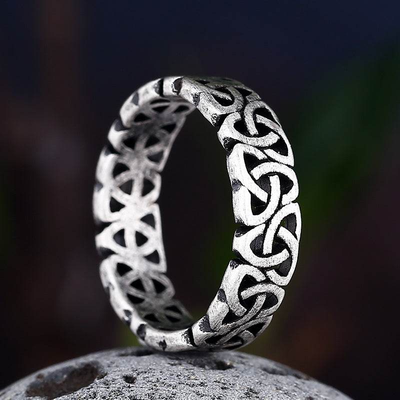 European And American Retro Viking Titanium Steel Ring For Men And Women - Mubimart