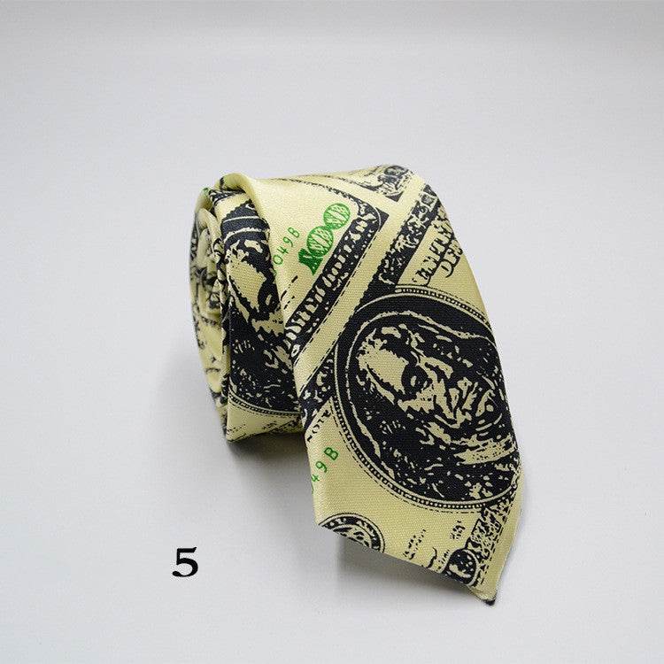 Printed Casual Men's 5 Cm Narrow Necktie - Mubimart