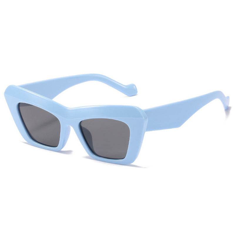 Women's Retro Hip Hop Triangle Cat Eye Sunglasses - Mubimart