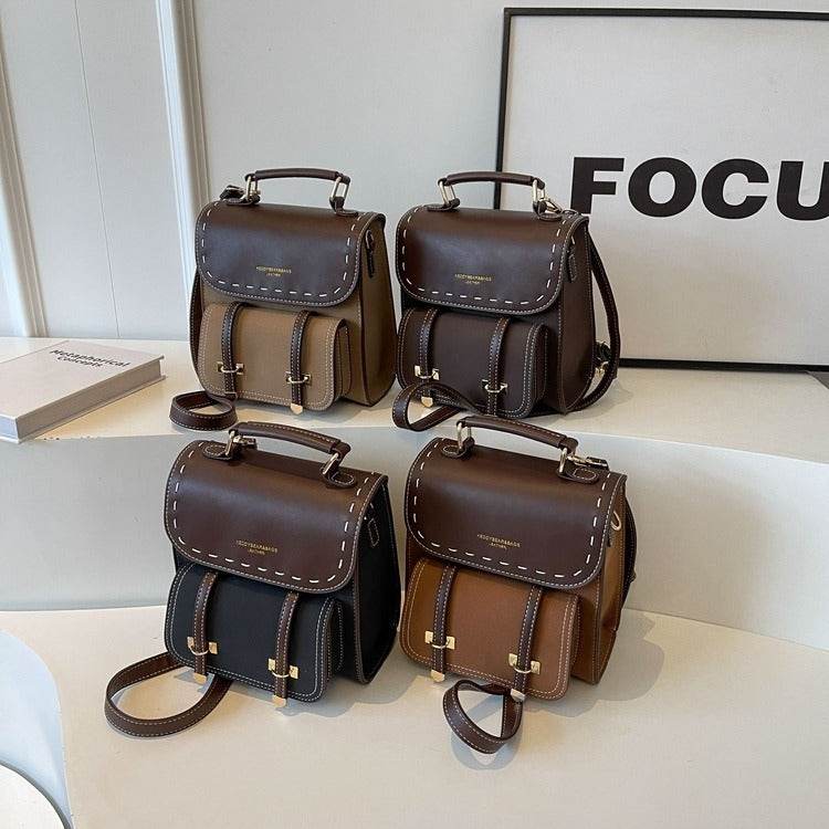 Retro Style Fashionable Backpack Casual Women - Mubimart