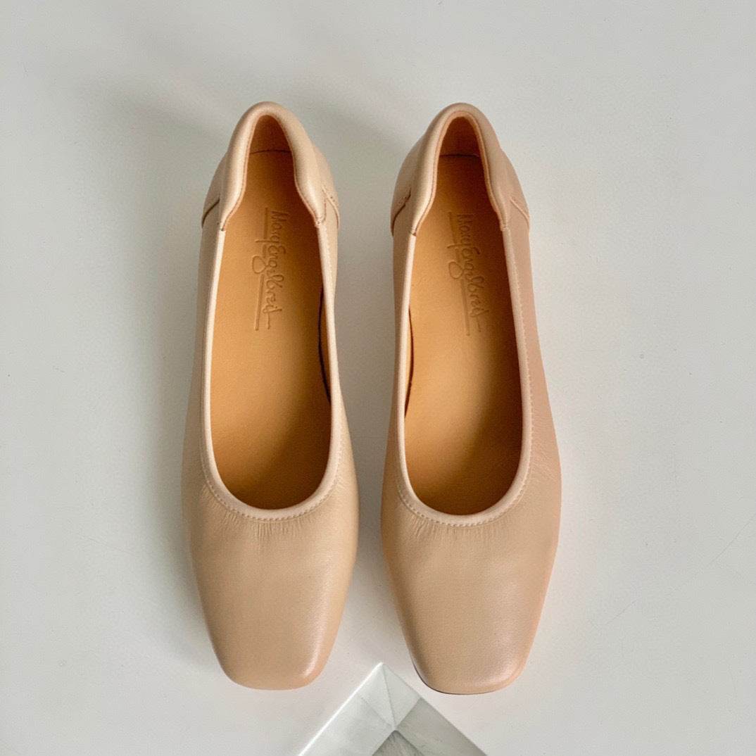 Square Head Commuting Soft Bottom Comfortable Pumps - Mubimart