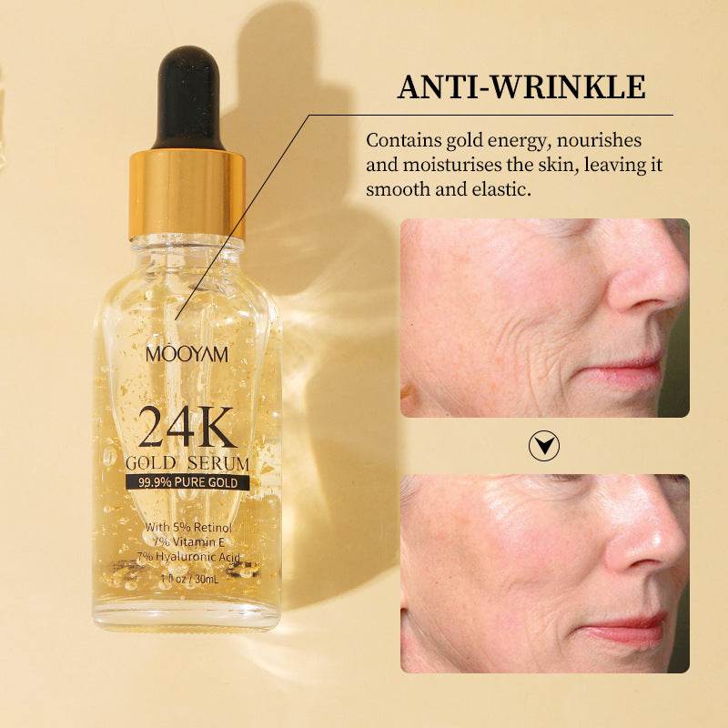 24K Gold Foil30mL Vitamin E Retinol Anti-wrinkle The Lifting Face Serum - Mubimart