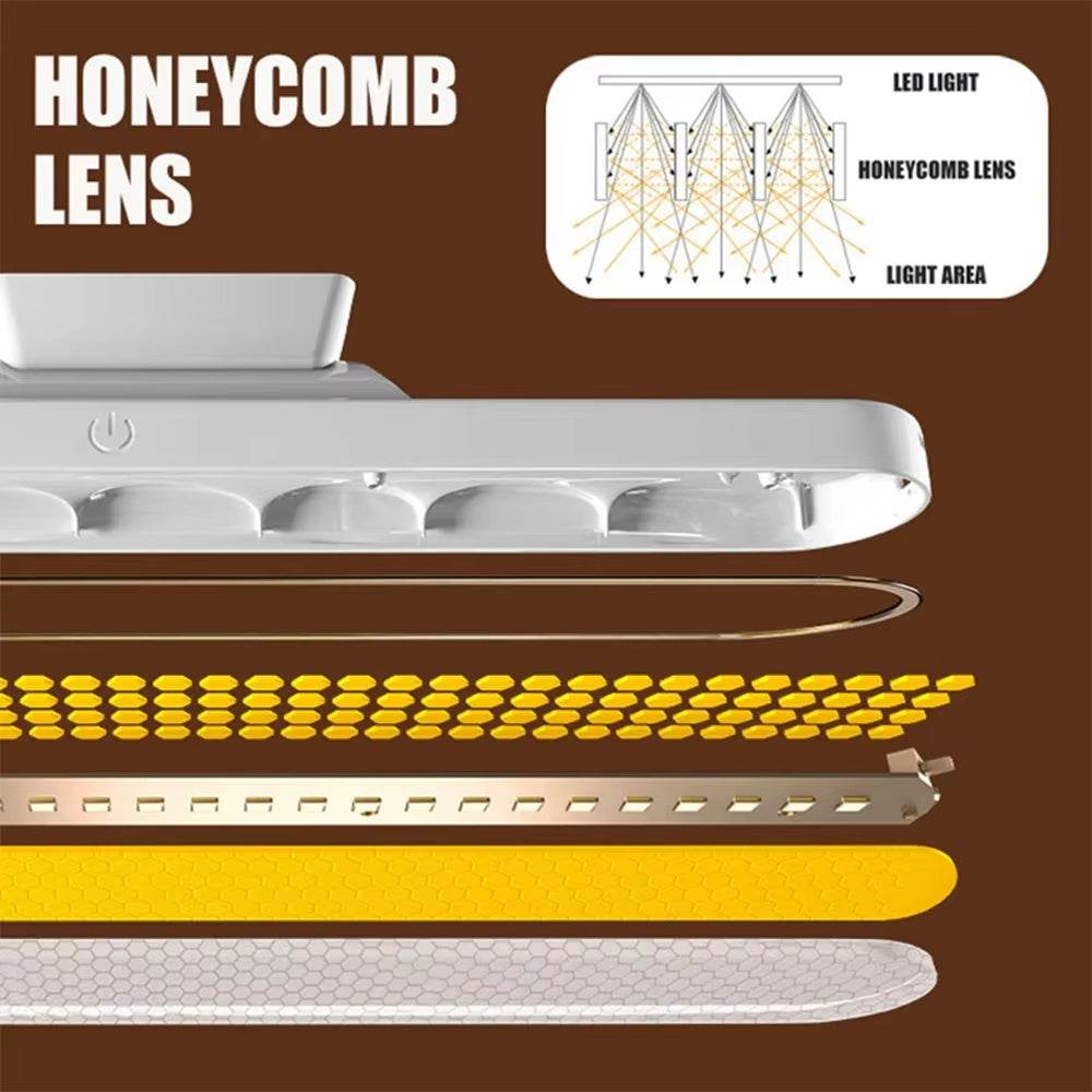 Wall Reading Light Stick On Bunk Bed Lamp Dimmable Touch Lights Magnetic Mounted Under Cabinet Lighting Rechargeable Battery Operated Wireless LED Closet Kitchen Portable Bar For Vanity Makeup Mirror - Mubimart