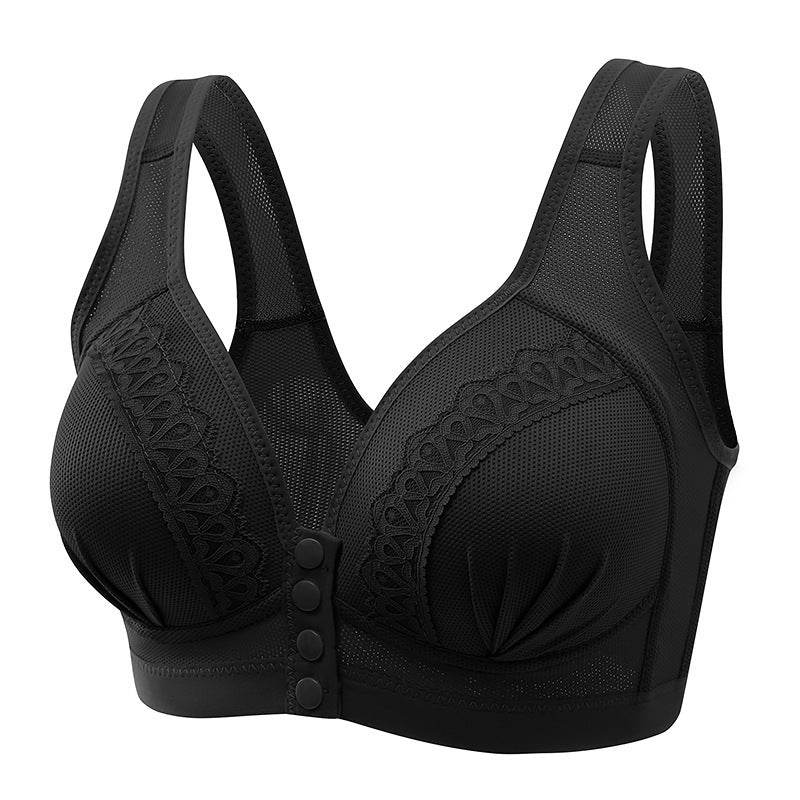 Bras For Women Front Closure Button Bra Wireless Bralette Push Up Brassiere Bra Tube Top Vest Underwear - Mubimart