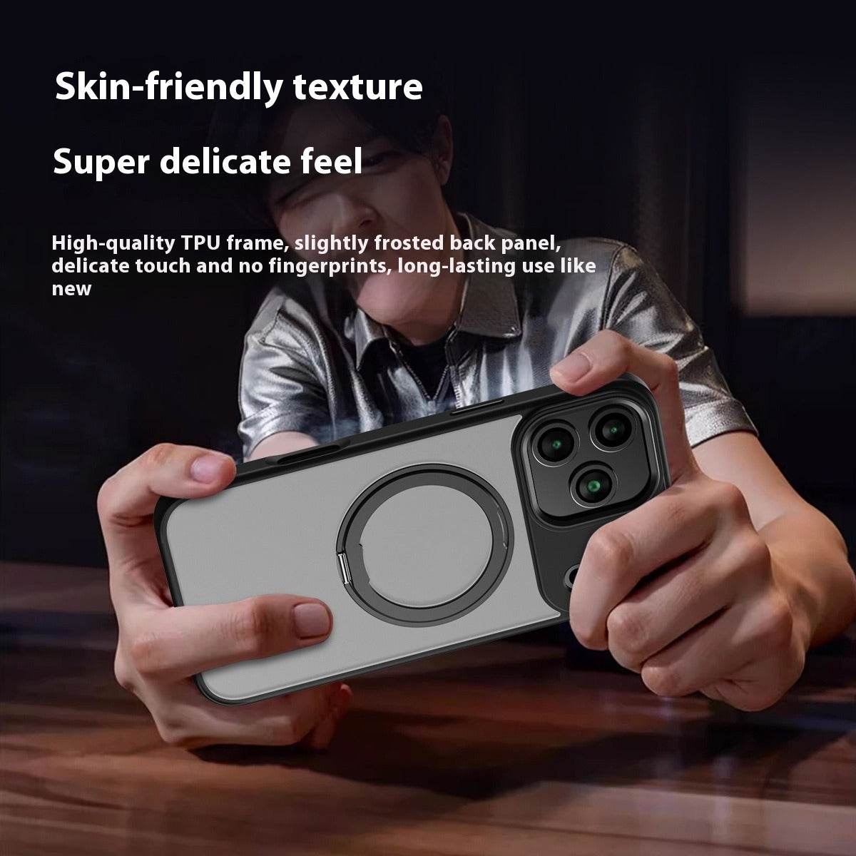 360 Rotating Bracket For IPhone17promax Magnetic Phone Case - Mubimart