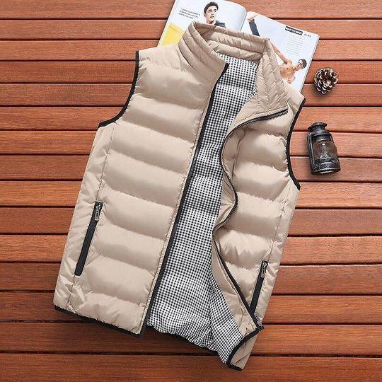 Men's vest fashion slim cotton vest men new men's cotton vest - Mubimart