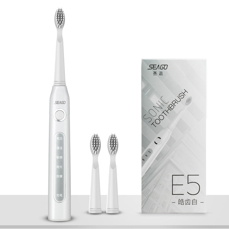 electric toothbrush sonic soft brush head - Mubimart -  