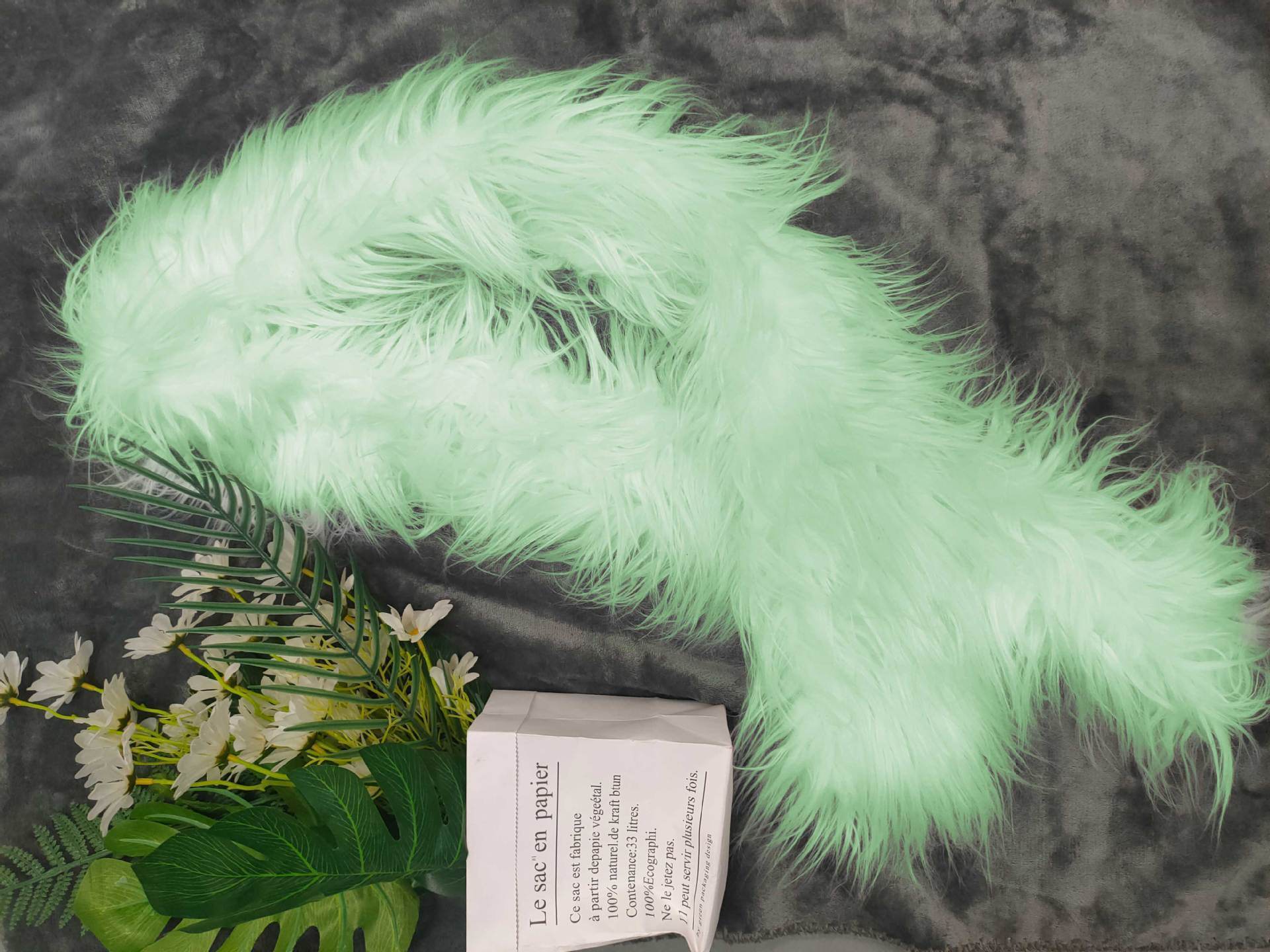 Fur Scarf LED Luminous Men And Women - Mubimart