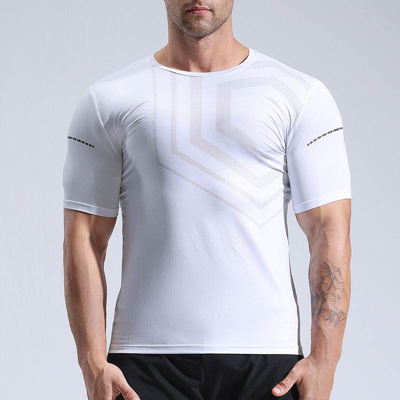 Quick-drying T-shirt Workout Clothes Summer Running Quick-drying T-shirt - Mubimart