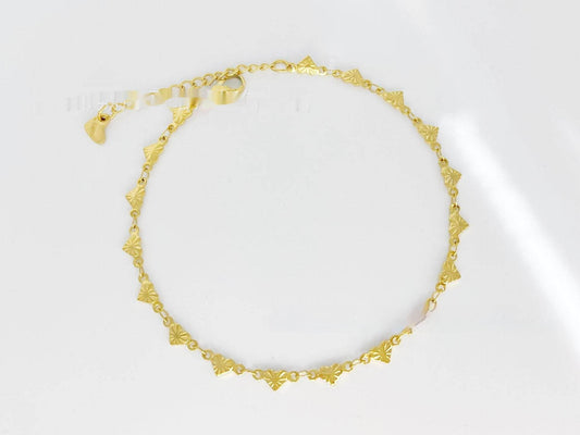 Simple Niche European And American Style Stainless Steel Anklets - Mubimart