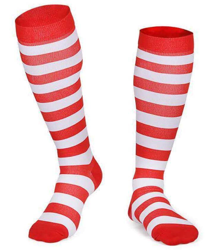 Jacquard Compression Socks, Running Basketball Sports Socks - Mubimart